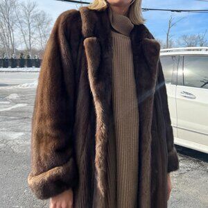 Vintage Christian Dior Mink Fur in Mahogany Brown